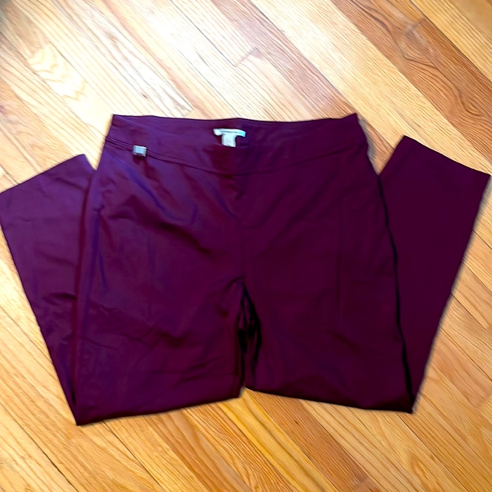 NWOT Zac & Rachel pants size 2x. Burgundy